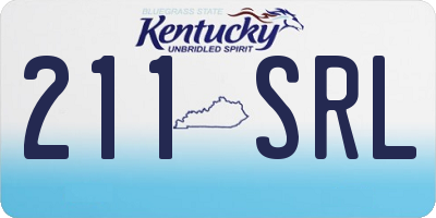 KY license plate 211SRL