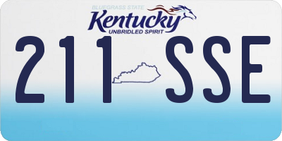 KY license plate 211SSE