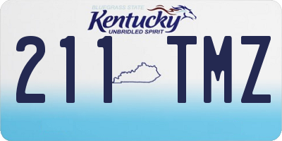 KY license plate 211TMZ