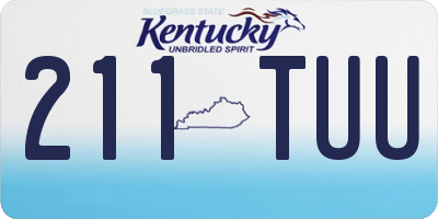 KY license plate 211TUU