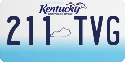 KY license plate 211TVG