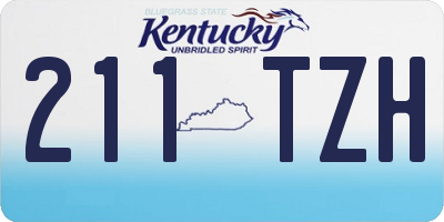KY license plate 211TZH