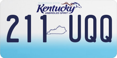 KY license plate 211UQQ
