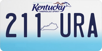 KY license plate 211URA