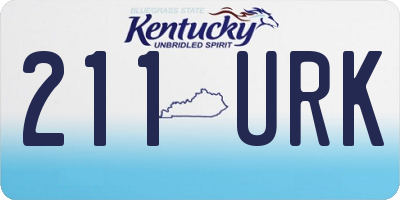 KY license plate 211URK