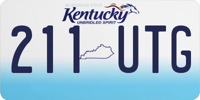 KY license plate 211UTG