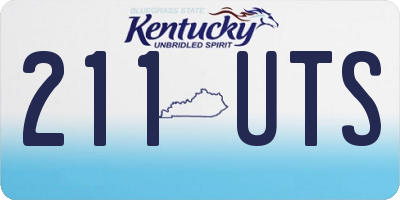 KY license plate 211UTS