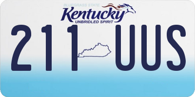 KY license plate 211UUS