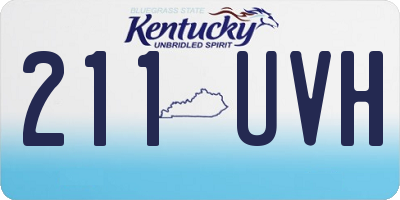 KY license plate 211UVH