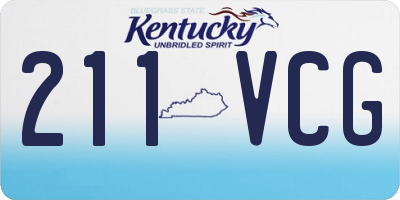 KY license plate 211VCG