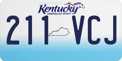 KY license plate 211VCJ