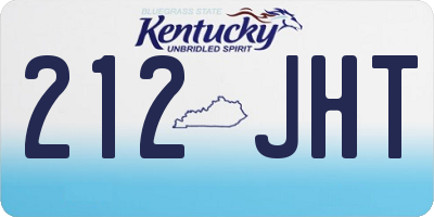 KY license plate 212JHT