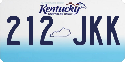 KY license plate 212JKK