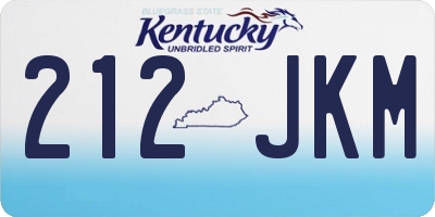 KY license plate 212JKM
