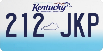 KY license plate 212JKP