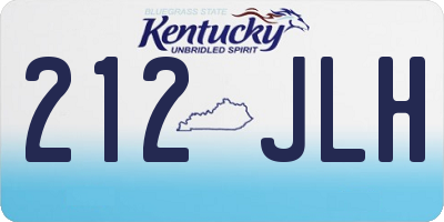 KY license plate 212JLH