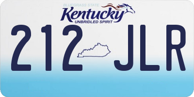 KY license plate 212JLR