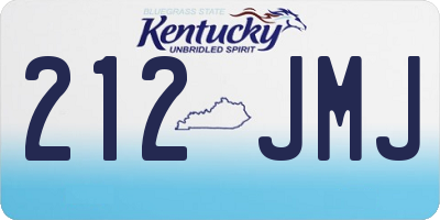 KY license plate 212JMJ