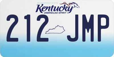KY license plate 212JMP