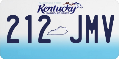 KY license plate 212JMV