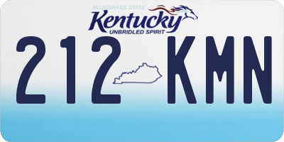KY license plate 212KMN