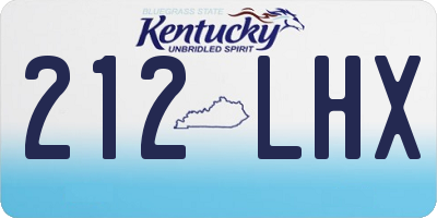 KY license plate 212LHX