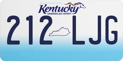 KY license plate 212LJG