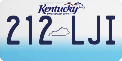 KY license plate 212LJI