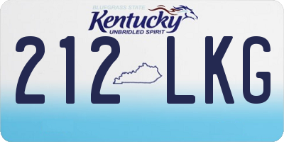 KY license plate 212LKG