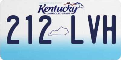 KY license plate 212LVH