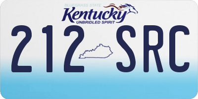KY license plate 212SRC
