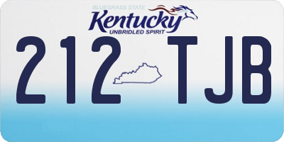 KY license plate 212TJB