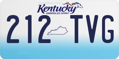 KY license plate 212TVG