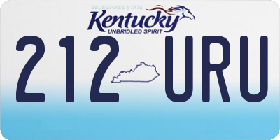 KY license plate 212URU