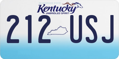 KY license plate 212USJ