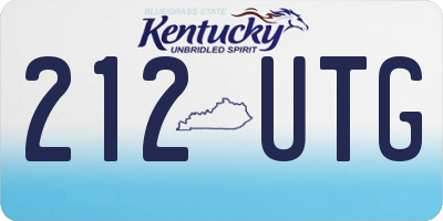 KY license plate 212UTG