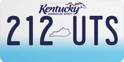 KY license plate 212UTS