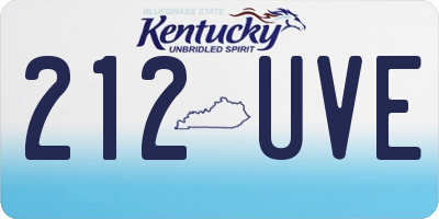 KY license plate 212UVE