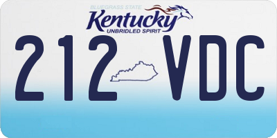 KY license plate 212VDC