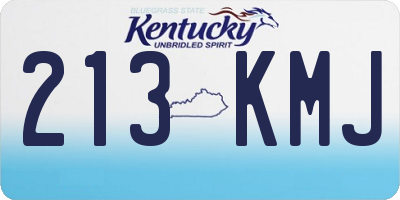 KY license plate 213KMJ