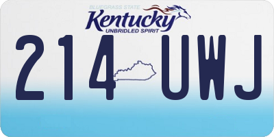 KY license plate 214UWJ