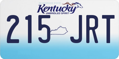 KY license plate 215JRT