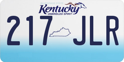 KY license plate 217JLR