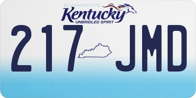 KY license plate 217JMD