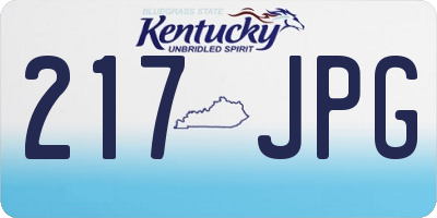 KY license plate 217JPG