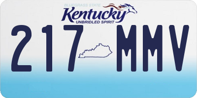 KY license plate 217MMV