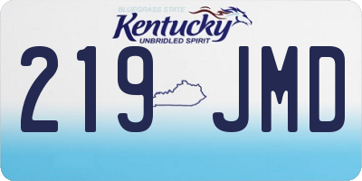 KY license plate 219JMD