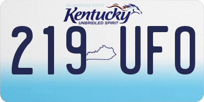 KY license plate 219UFO