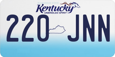 KY license plate 220JNN