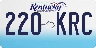 KY license plate 220KRC